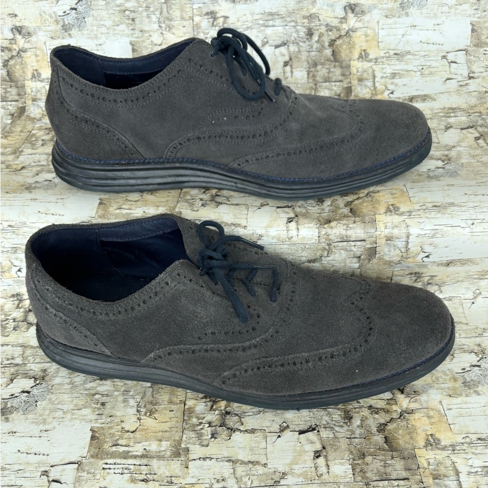 Men’s grey suede Cole Haan shoes